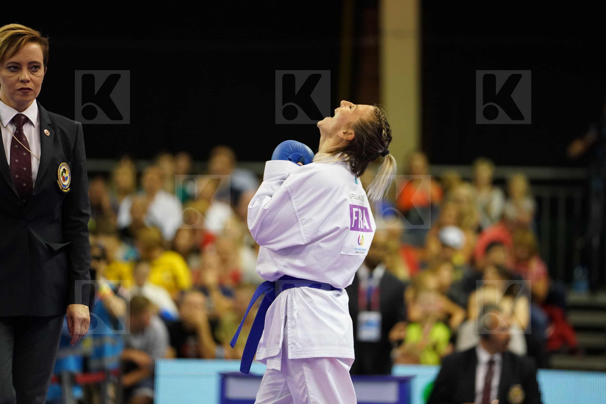 Female Kumite -50kg France Gold match Japan Miyahara Miho Recchia Alexandra